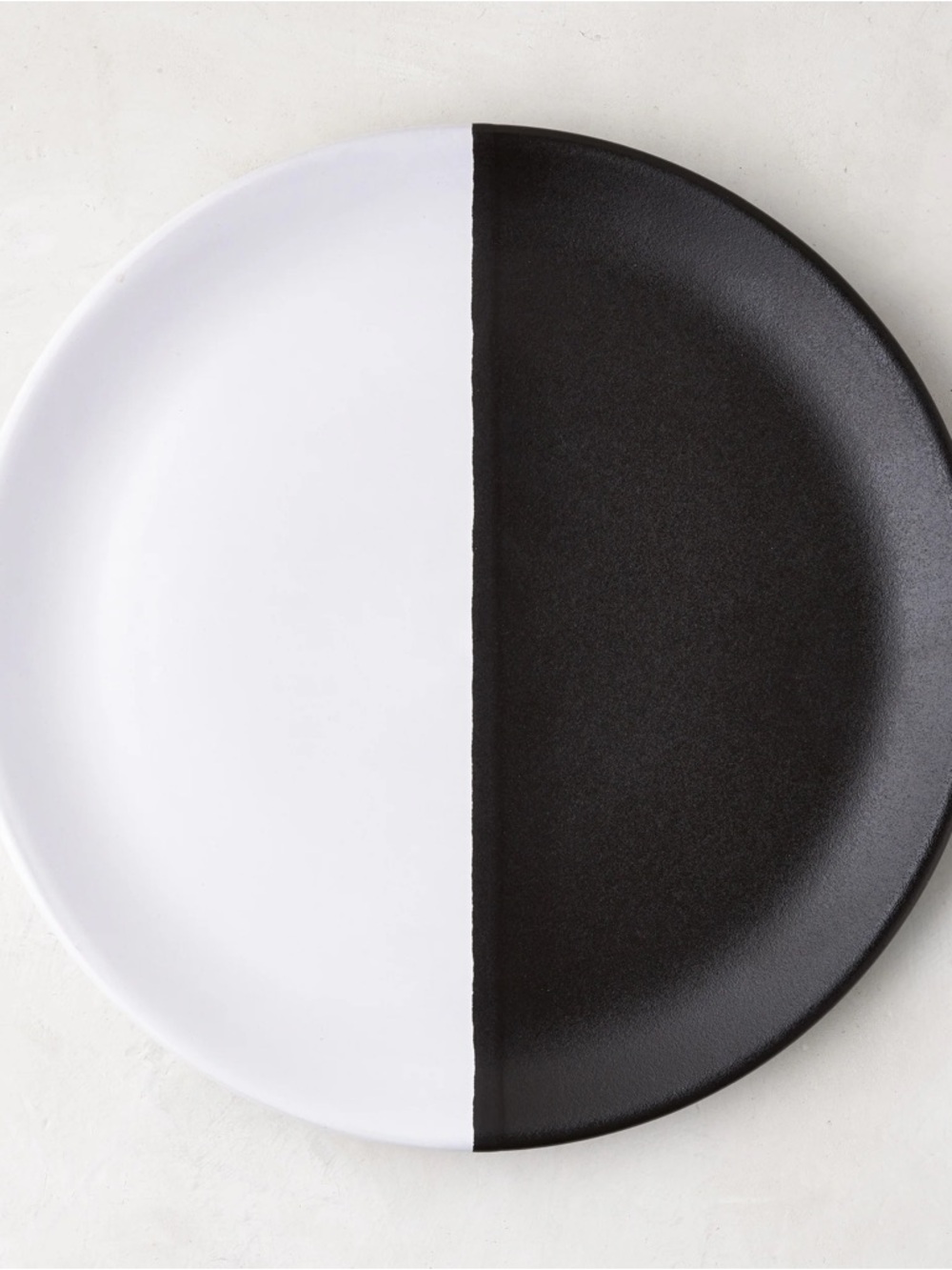 Diane Keaton + Hudson Grace Domino Half-Dipped Stoneware Salad Plate - Set of 2